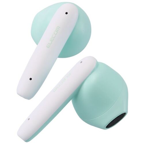 エレコム（ELECOM） Bluetoothイヤホン 完全ワイヤレス 低遅延モード セミオープン タッチセンサー マカロングリーン 【品番：LBT-TWS17CSGN】
