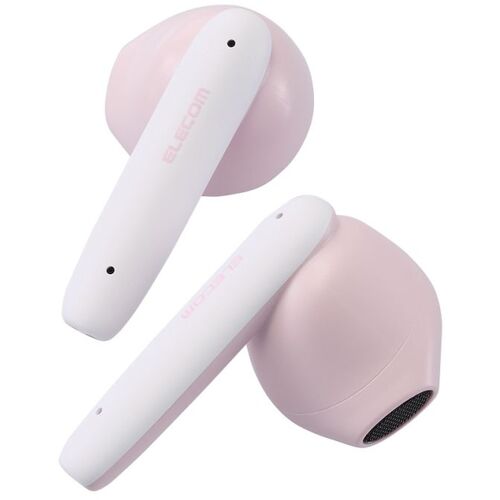 エレコム（ELECOM） Bluetoothイヤホン 完全ワイヤレス 低遅延モード セミオープン タッチセンサー マカロンピンク 【品番：LBT-TWS17CSPN】