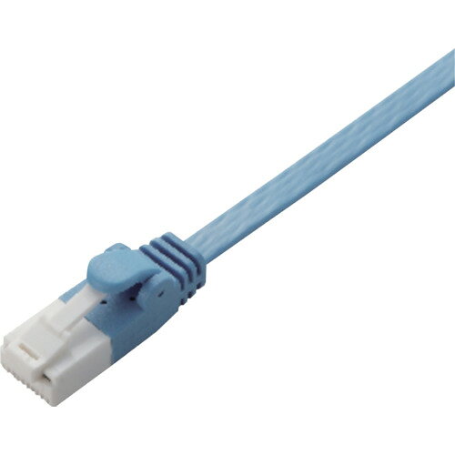 【メール便対応】エレコム（ELECOM）　ツメ折れ防止フラットLANケーブル　CAT6準拠　1m　ブルー　【品番：LD-GFT/BU10】