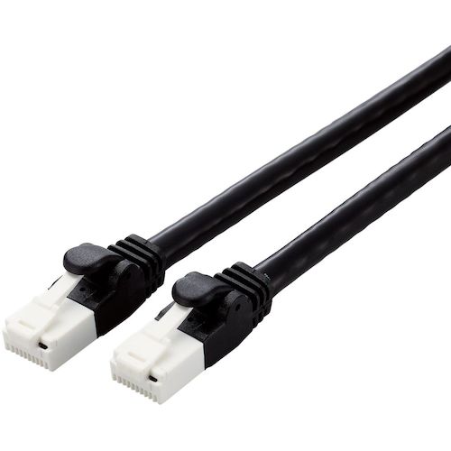 Cross （~5 m） - 【メール便対応】エレコム（ELECOM）　LANケーブル　CAT6A対応　EU　RoHS指令準拠　爪折れ防止　2．0m　ブラック　【品番：LD-GPAT/BK2/RS】