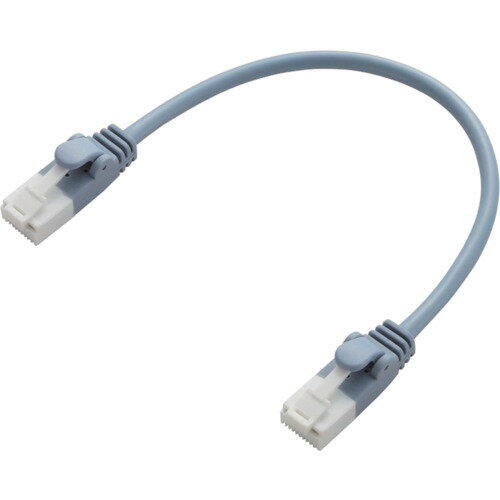 【メール便対応】エレコム（ELECOM）　ツメ折れ防止やわらかLANケーブル　CAT6準拠　0．15m　ブルー　【品番：LD-GPYT/BU015】