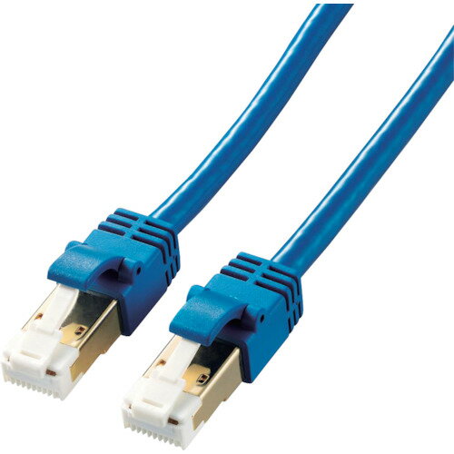 【メール便対応】エレコム（ELECOM）　LANケーブル　CAT7準拠　爪折れ防止　やわらか　3．0m　ブルーメタリック　【品番：LD-TWSYT/BM3】