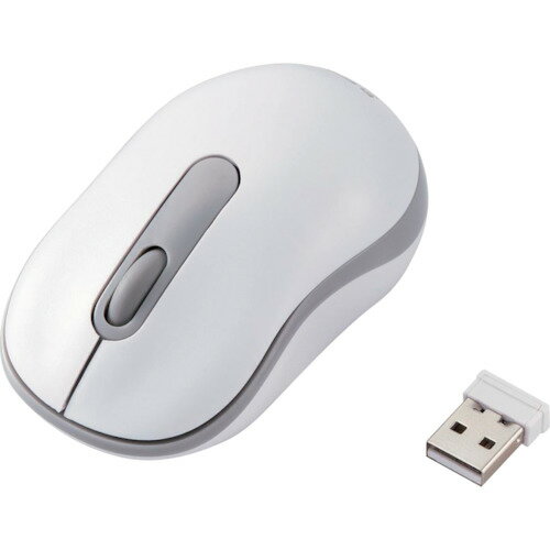エレコム（ELECOM）　無線マウス　光学式　Sサイズ　抗菌　ホワイト　【品番：M-DY10DRSKWH】