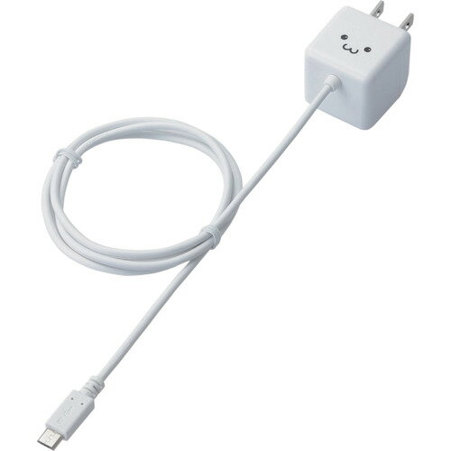 エレコム（ELECOM）　キューブ型AC充電器（スマホ用・1．8A出力）　1．0m　ホワイト　【品番：MPA-ACMBC102WH】