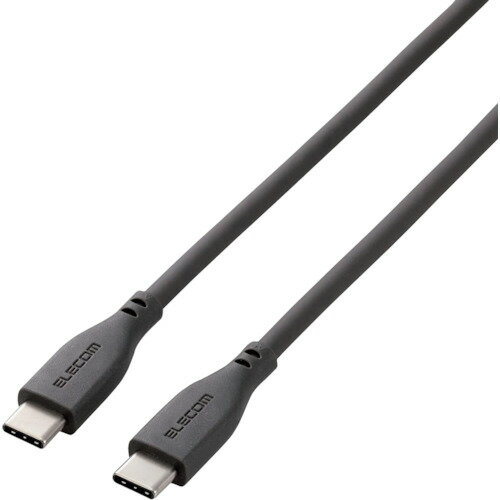 【メール便対応】エレコム（ELECOM）　USB　Type−C　to　USB　Type−Cケーブル　なめらか　2．0m　グレー　【品番：MPA-CCSS20GY】