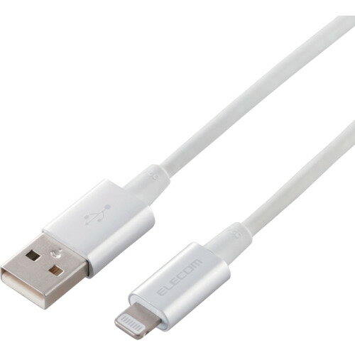 特長 ●iPhone・iPod・iPadなどのLightningコネクタ搭載機器の充電・データ通信に最適です。 ●断線に強く、取り回しの良さも兼ね備えた耐久仕様のLightningケーブルです。 仕様 ●色：シルバー ●長さ(m)：1 ●使...