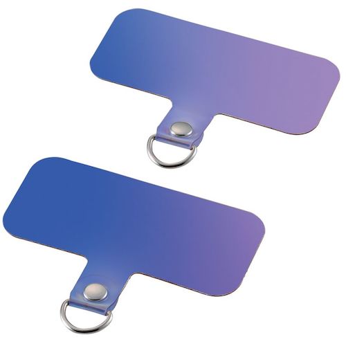 【メール便対応】エレコム（ELECOM）　ストラップホールシート　1口タイプ　2枚入り　オーロラ　【品番：P-STHD1ACR】