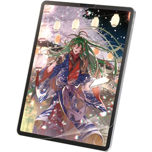 エレコム（ELECOM） iPad Pro 12．9インチ用保護フィルム 紙心地 反射防止 ケント紙タイプ 【品番：TB-A22PLFLAPLL】