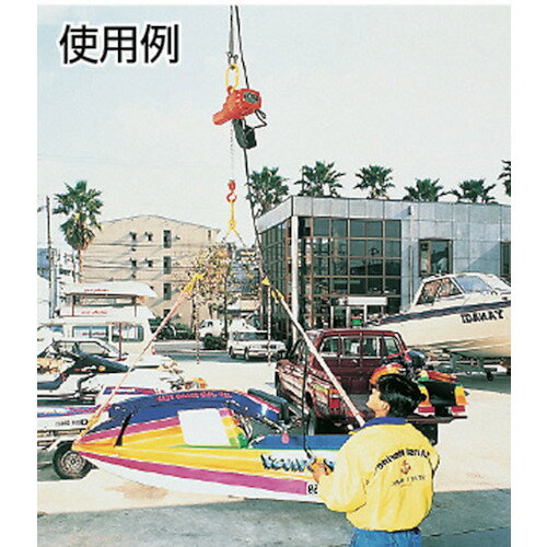 象印チェンブロック　単相100V小型電気チェーンブロック（1速型）100kg・6m　（αS−01　　6m）　【品番：AS-K1060】 2