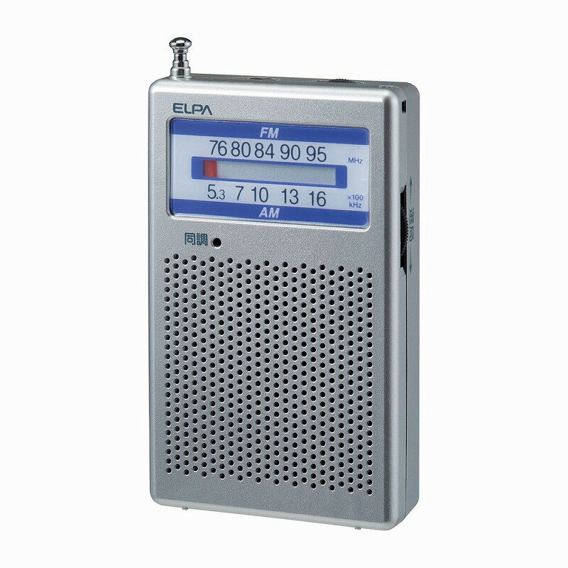 【メール便対応】朝日電器（ELPA）　AM/FMポケットラジオ　【品番：ER-P60F】