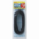 【メール便対応】朝日電器(ELPA) 平形ビニールコード 8m ブラック 【品番:VFF-8LH(BK)】