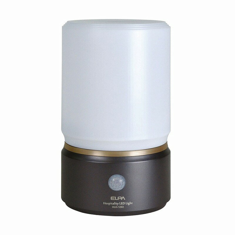 朝日電器（ELPA）　もてなしのあかり 据置・大 白色　ダークブラウン　【品番：HLH-1202（DB）】