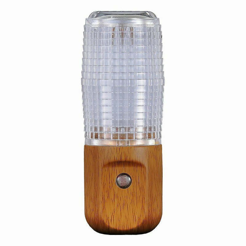 朝日電器（ELPA）　LEDセンサー付ライト コンセント差込タイプ　電球色　【品番：PM-LW100（L）】