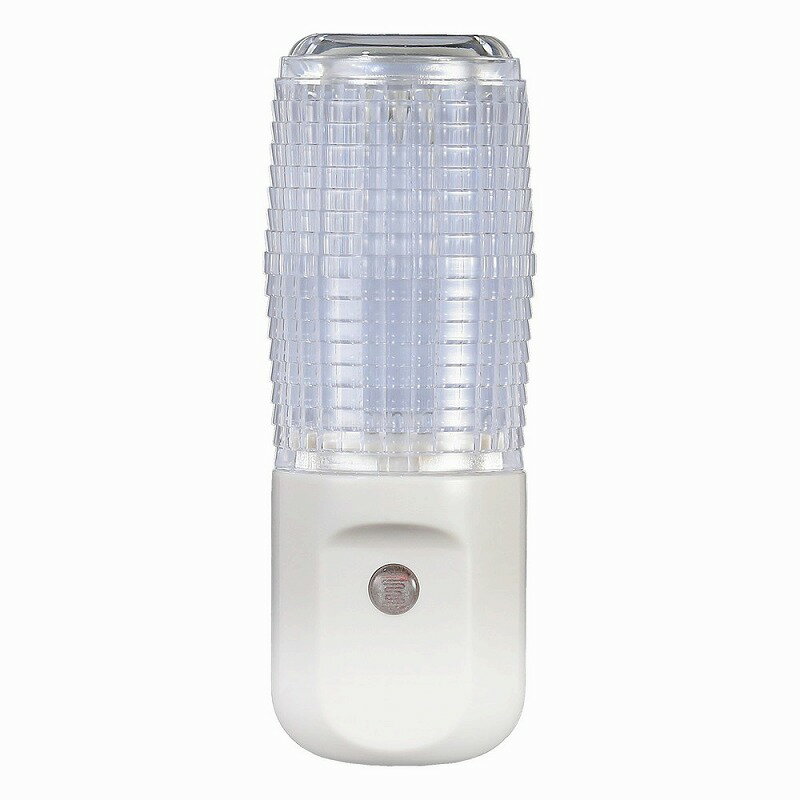 朝日電器（ELPA）　LEDセンサー付ライト コンセント差込タイプ　ホワイト　【品番：PM-L100（W）】