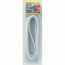 【メール便対応】朝日電器(ELPA) 平形ビニールコード 2m ホワイト 【品番:VFF-202H(W)】