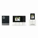 朝日電器(ELPA) DECT ワイヤレステレビドアホン 親玄関カメラ子機+ポータブルモニター子機+モニター親機+充電台セット 【品番:DHS-TMP2320】(2)