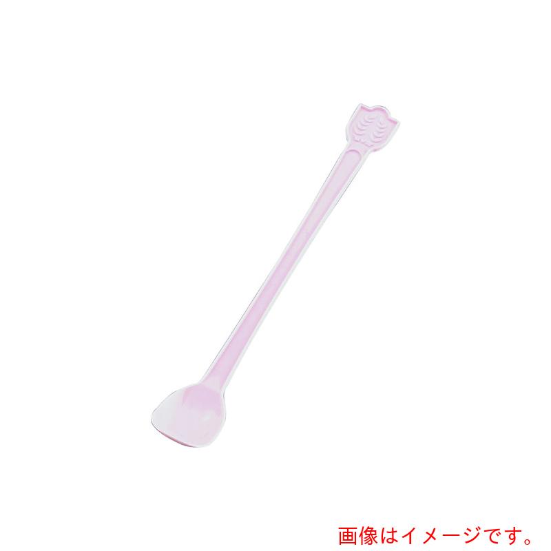 遠藤商事（TKG）　アサヒ　使い捨てマドラースプーン（500本入）　ピンク　袋入　【品番：XTK5503】