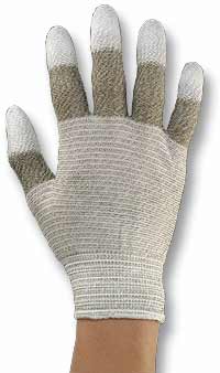 【メール便対応】エンジニア　導電性手袋 フィンガーコート M　【品番：ZC-45】(4.0)