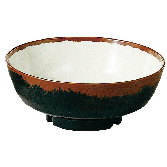 Ramen Bowls - エンテック　AN72W 長次郎窯 丼 内白マーブル　【品番：AN72W】