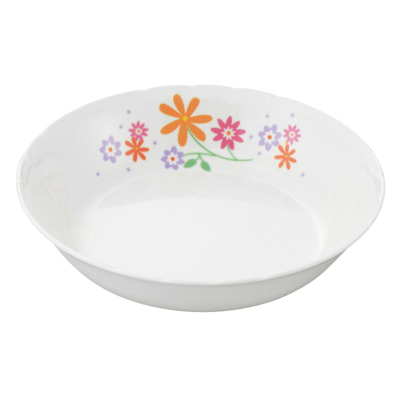 ●花束を贈るおもいやりそんな気持ちで料理を盛りつければ優しさが伝わります。 ●サイズ： 166φ×37mm ●容量： 490ml ●材質： メラミン樹脂 ●耐熱温度： 120度 ●食器洗浄機： 使用可 ●電子レンジ： 使用不可 【メーカー名】（株）エンテック 【メーカー品番】BU-205