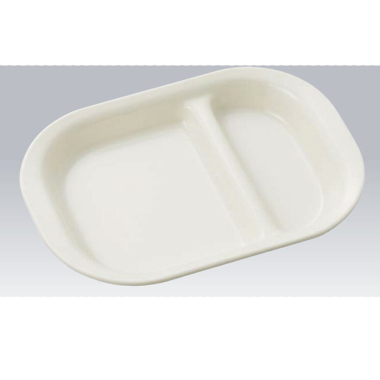 エンテック　CK-10 角仕切皿（小） クリーム　【品番：CK-10】
