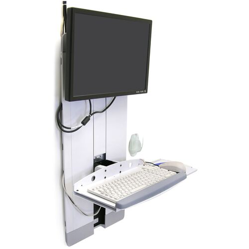 ergotron　エルゴトロンジャパン　StyleView　縦型リフト　コンパクトタイプ　ホワイト　24インチ（2．3〜13．6kg）まで　VESA規格対応　【品番：60-593-216】