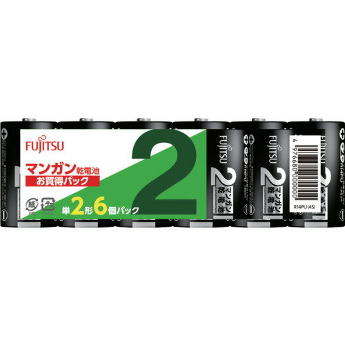特長 ●休み休み使うと電圧が回復するという特徴があります。 ●小さな電流で動く機器に向いています。 仕様 ●タイプ：単2 ●使用推奨期限(年)：3 ●電圧(V)：1.5 質量・質量単位 ●299.8g 【メーカー名】FDK（株） 【メーカー品番】R14PU(6S)