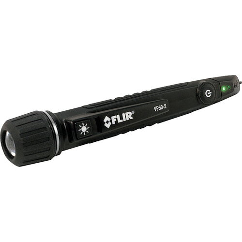 特長 ●FLIR VP50-2は、接触方式と非接触方式の両方に対応し、アラーム音／バイブレーション／LEDインジケーターの3つの方法で通電箇所を簡易に検知できる検電器です。 仕様 ●交流電圧(V)：190〜1000 ●交流電圧(高感度モード時)(V)：24〜1000 ●周波数範囲：45〜65 ●FLIR VP50-2は、接触方式と非接触方式の両方に対応し、アラーム音／バイブレーション／LEDインジケーターの3つの方法で通電箇所を簡易に検知できる検電器です。 質量・質量単位 ●59.0g 【メーカー名】フリアーシステムズジャパン（株） 【メーカー品番】VP50-2