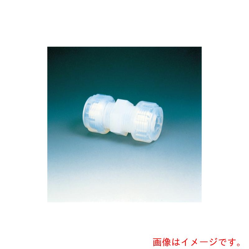 特長 ●I型チューブ接続ジョイントです。 用途 ●送液用 仕様 ●適合チューブ外径(mm)：3/8 ●Fロック型シール仕様(チューブに専用工具『NR1404　グルービングカッター』で溝を切って頂く必要があります)(Fロックシールの内側にある凸部が、チューブの溝にひっかかり、通常のソロバン型シールよりも抜けにくい構造になります) 材質 ●PFA/PTFE 質量・質量単位 ●20.0g 注意事項 ●標準はFロックシール仕様ですがソロバン玉仕様もございますので、お問い合わせ願います。 【メーカー名】（株）フロンケミカル 【メーカー品番】NR1042-007