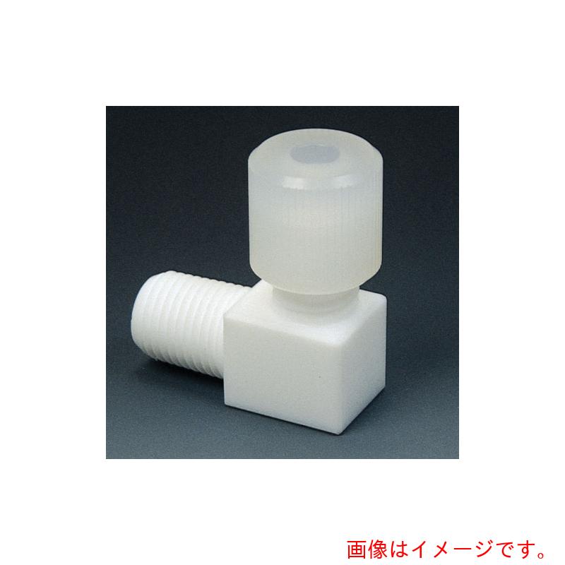特長 ●L字型ジョイントです。（オネジ×チューブ接続ジョイントです。 ●Wフェルール式のジョイントでは、耐圧が常温で0．8Mpaまでもちます。 ●機能上液がスムーズに流れるように流量抵抗が少ない設計となっています。 ●シール方法は、袋ナットを締めることによりフェルールがダブルシールの働きをし、精度の良いシール構造となり、液のニジミ、モレ等のない配管となります。 用途 ●送液用 仕様 ●ねじ寸法：1/2 ●接続ネジ：1/2 ●オリフィス径(mm)：6φ ●適合チューブ外径(mm)：8 ●適合外径(φ)：8 ●ねじサイズ：1/2 ●Wフェルールタイプ(工具等は一切不要。袋ナットの締め込みで接続可能。通常のソロバン型シールよりも耐圧性能がUPします) 材質 ●CTFE／PTFE ●CTFE 質量・質量単位 ●40.0g 【メーカー名】（株）フロンケミカル 【メーカー品番】NR1222-007
