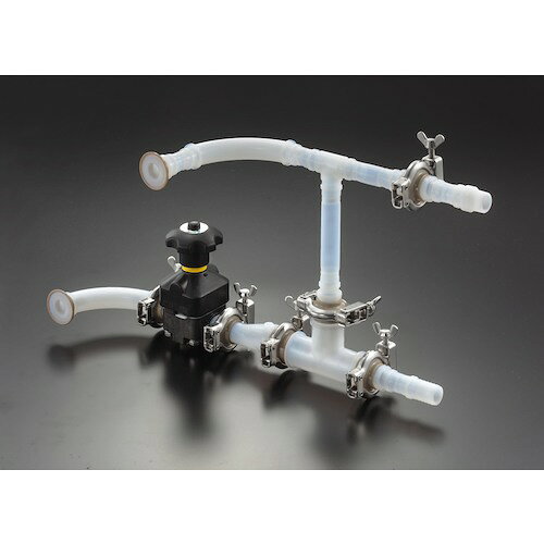 フロンケミカル　フッ素樹脂（PFA）両端サニタリーヘルールホース1．5S　1000mm　...