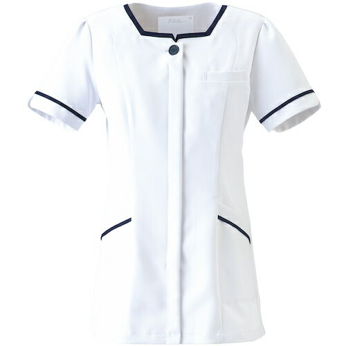 フォーク（FOLK） チュニック ホワイトXネイビー L 【品番：2016EW-7-L】