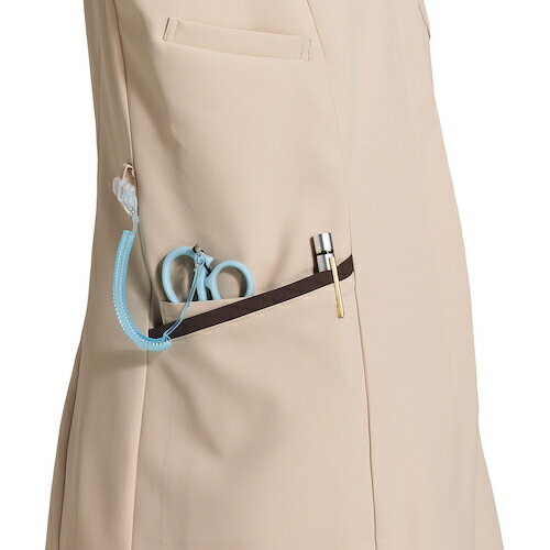 フォーク（FOLK）　ワンピース　3026SC　Eベージュ×BW　S　【品番：3026SC-10-S】