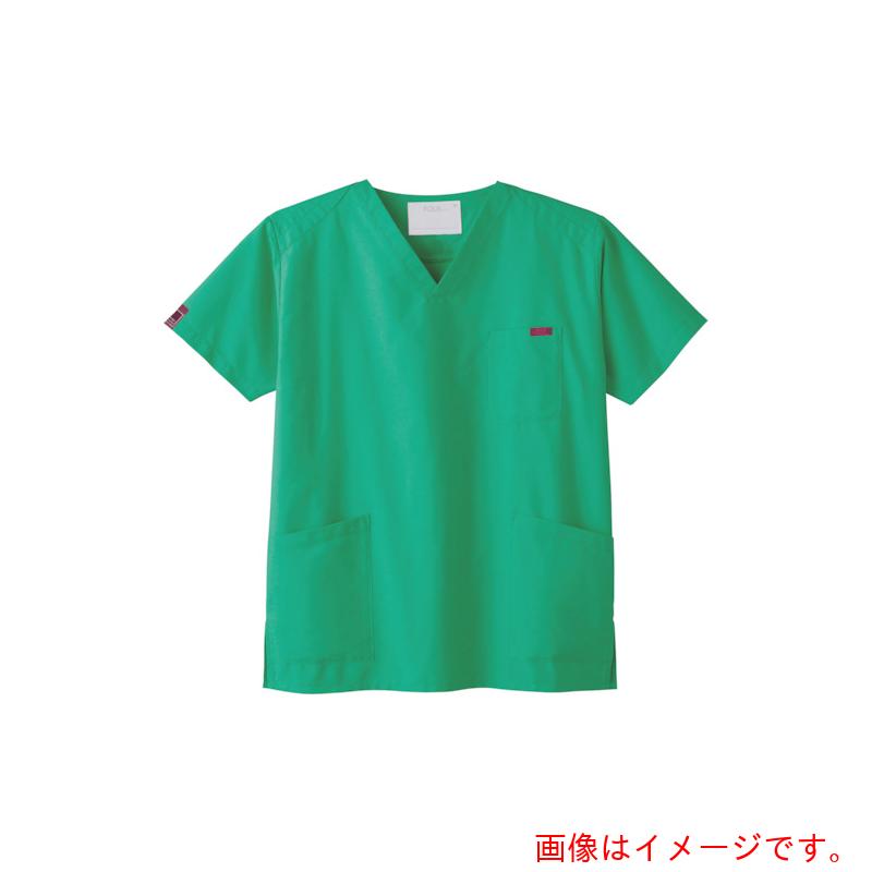 特長 ●ポリエステル65%、綿35%のダンガリーシャツのような肌触りと、使い込むほど風合いの出る素材感で人気です。 ●カラー数NO1。自分に合ったカラーが見つかる商品です。 用途 ●美容・医療従事者用に。 仕様 ●色：エメラルド ●サイズ：S ●着丈(cm)：65 ●適合胸囲(cm)：104 ●肩幅(cm)：42 ●袖丈(cm)：19 ●胸囲(cm)：104 ●医療業界のスクラブの中でも高い人気のPANTONE(パントン)スクラブは、シンプルでスタイリッシュなデザインと豊富なカラーバリエーションが魅力で長く愛される定番スクラブ ●左胸ポケット／両腰ポケット 材質 ●ポリエステル65％、綿35％ 質量・質量単位 ●300.0g 注意事項 ●クリーンパックではありません。 【メーカー名】フォーク（株） 【メーカー品番】7000SC-12-S