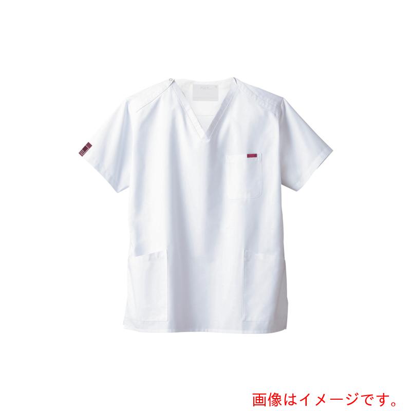 フォーク（FOLK）　PANTONEスクラブ　ホワイト　S　【品番：7000SC-1-S】