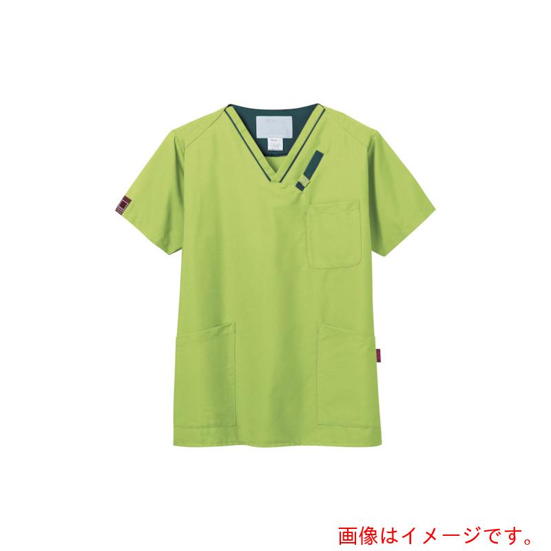 フォーク（FOLK）　スクラブ　ライム×モスグリーン　S　【品番：7042SC-6-S】
