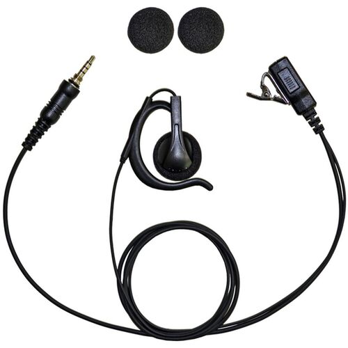 特長 ●高耐久、長寿命の業務仕様イヤホンマイクです。 ●新形状のスポンジ付き耳かけスピーカータイプで、聴き取りやすさと安定性がさらに向上 ●スポンジ付きのスピーカーは耳穴を塞がないので耳への負担が軽減され、疲れにくいのが特徴です。 ●スピーカー部は回転しますので、左右どちらの耳にもお使いになれます。 用途 ●お仕事等でほぼ毎日トランシーバーを使用されるヘビーユーザーの方に。 ●長時間の装着で耳穴が痛くなる事に困っているトランシーバーユーザーの方に。 仕様 ●品名：トランシーバー専用イヤホンマイク（スポンジ付き耳掛けスピーカータイプ） ●適合機種：CL40、CL40L、CL70A、FTH214、FTH314、FTH314L、VXD1、VXD1S、DJP221LK、DJP221MK、DJP221LA、DJP221MA、DJP222L、DJP222M、DJP22、DJDPS70KA、DJDPS70KB、DJDPS70YA、DJDPS71KA、DJDPS71KB、IC4400、IC4400L、IC4350、IC4350L、IC4310、IC4310L、IC4300、IC4300L、FCG20R ●[接続プラグ部の根元からマイク部の根元までのケーブル長]約920mm、[マイク部の根元から耳掛けフック部の根元まで]約470mm 質量・質量単位 ●30.0g セット内容・付属品 ●スペアのイヤーパッド（スポンジ）×2個 注意事項 ●断線や破損の原因となりますので、ケーブルを強く引っ張ったり、可動部分を過大な力で操作しないでください。 【メーカー名】（株）エフ・アール・シー 【メーカー品番】FPG-29WP