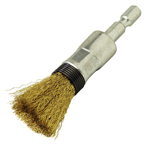 藤原産業　SK11　六角軸真鍮ワイヤーブラシ 15MM　【品番：4977292336963】