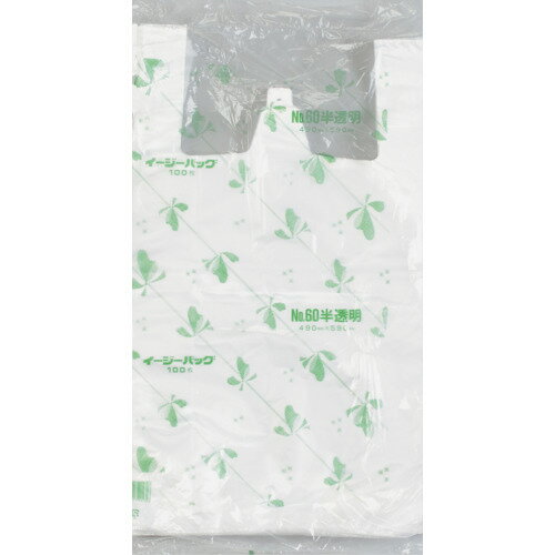 福助工業　イージーバッグ　関東　半透明タイプ　No．60　100枚入　【品番：0472239】