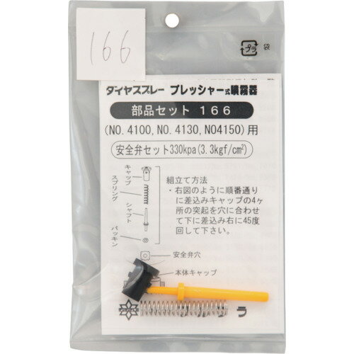 【メール便対応】フルプラ　FURUPLA　部品No．166　安全弁セット（＃4100＃4130＃4150用）　【品番：166】