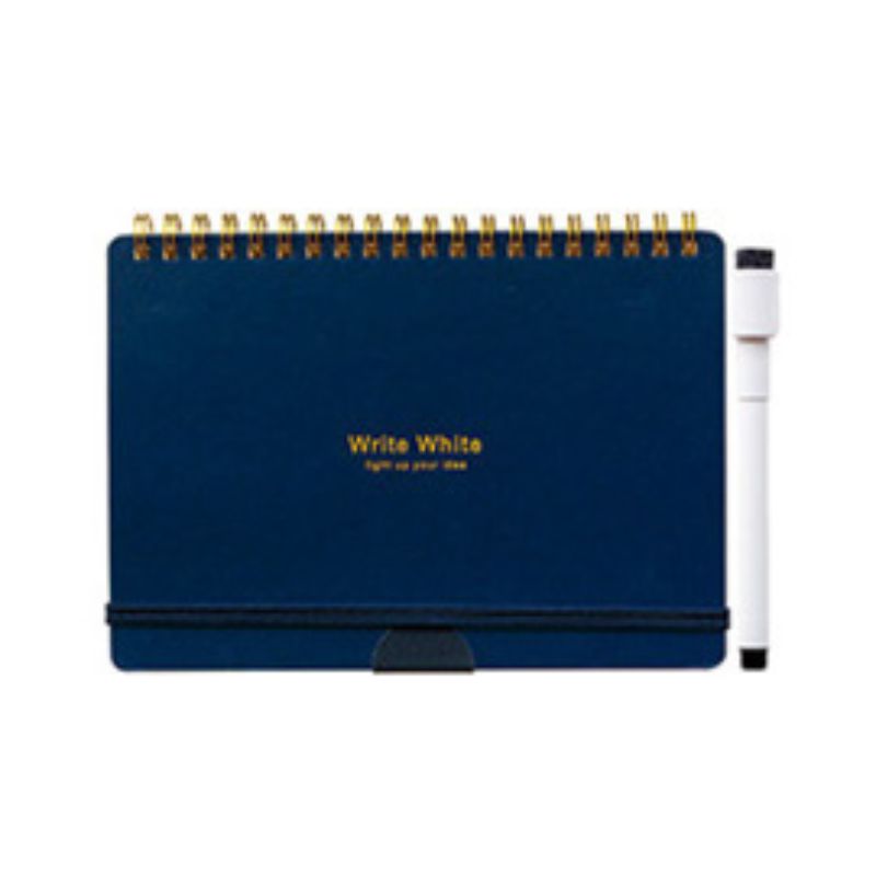 学研ステイフル　Write White ライトホワイト ホワイトボードノートB6　ネイビー　【品番：D08029】