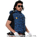 G.B.Z 空調冷風服 COVELL 空調冷風服(フード付ベストタイプ) Lサイズ 紺迷彩 【品番:G1-GA1-L】