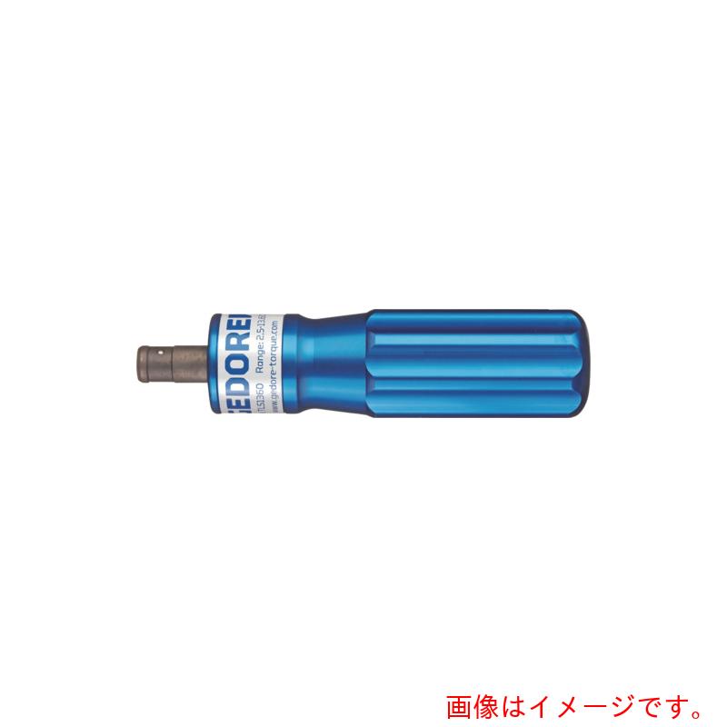 特長 ●六角レンチで事前に指定トルクに設定して使用します。 ●意図せず設定トルクが変わってしまう事がなくトルク管理がしやすいです。 ●アルミニウムで非常に軽く、正確なトルクで締め付けができます。 ●独時のスリッピング機構により設定トルク値に達すると空転するのでオーバートルクを防げます。 ●何度も同じトルクで締め付けを行う際に非常に便利です。 用途 ●電子機器組立、ミリタリー関連。 仕様 ●トルク調整範囲(N・m)：0.5〜4.0 ●全長(mm)：127 ●差込角(mm)：6.35 ●適合ビット：6.35 ●精度：±6% ●負荷方向：右 材質 ●アルミニウム 質量・質量単位 ●280.0g 注意事項 ●使用時には、お客様でのトルク値設定が必要です。 【メーカー名】GEDORE 【メーカー品番】1471457