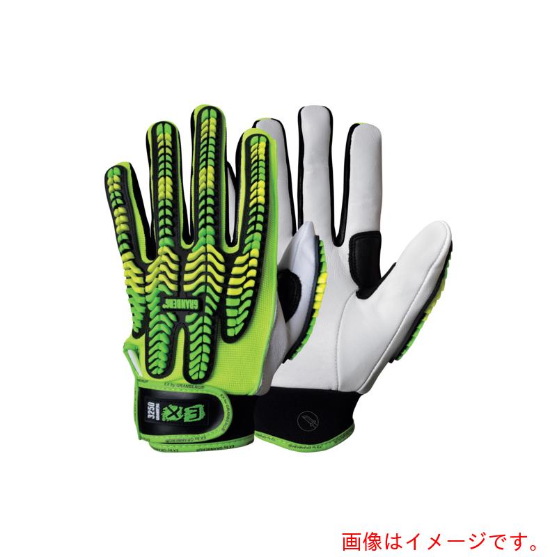 特長 ●手の甲のTPRゴム製耐衝撃材が衝撃を吸収しながらも柔軟な着用感を実現します。 ●手のひらと指部分は耐切創レベルDに準拠しています。 ●手のひらは山羊革製なので耐久性とグリップ性に優れています。 ●手の甲にスパンデックス素材を使用することでフィット感と柔軟性、通気性を高めています。 ●手首はマジックテープストラップでしっかり固定できます。 ●手の甲は夜間での反射視認性に優れるHI-VIZ［［TM上］］カラーです。 用途 ●手を挟むリスクの高い作業に。 仕様 ●色：グリーン/ホワイト ●サイズ：L ●全長(cm)：23.5 ●手のひら周り(cm)：22 ●中指長さ(cm)：9 ●厚さ(mm)：1.7 ●EN388 2016規格：2X32DP ●耐切創レベル：XD ●ANSI/ISEA 138-2019：対衝撃レベル2 材質 ●手のひら部：山羊革 ●手の甲部：スパンデックス、TPRゴム 質量・質量単位 ●220.0g 【メーカー名】GRANBERG 【メーカー品番】115.325009