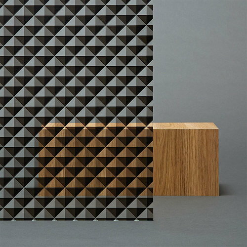 【別途送料あり】グリーンクロス　ファサラ　ジオメトリック　SH2CSPN　プリズム　ノワール　1270mmX30..