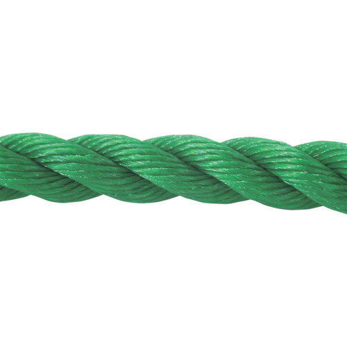 グリーンクロス　ポリエチレンロープ　緑　6mm　200m巻　【品番：6300040517】