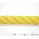 グリーンクロス ポリエチレンロープ 黄 6mm 100m巻 【品番:6300040573】