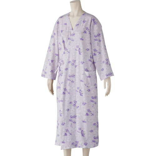 グリーンクロス　打合せネグリジェ　日本製　綿100％　脱ぎ着簡単　はだけにくい　婦人用　PU　L　【品..