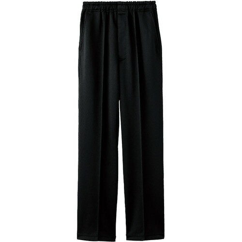 グリーンクロス らくらくストレートパンツ 吸汗速乾 裾絞り 着心地快適 紳士用 BK M 【品番：6300056384】