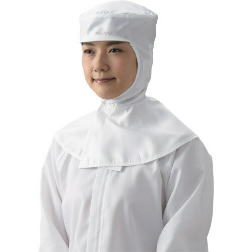 ガードナー　ADCLEAN　フード　ツバ・後調整ベルト付　ホワイト　L　【品番：CB4047-1-L】□